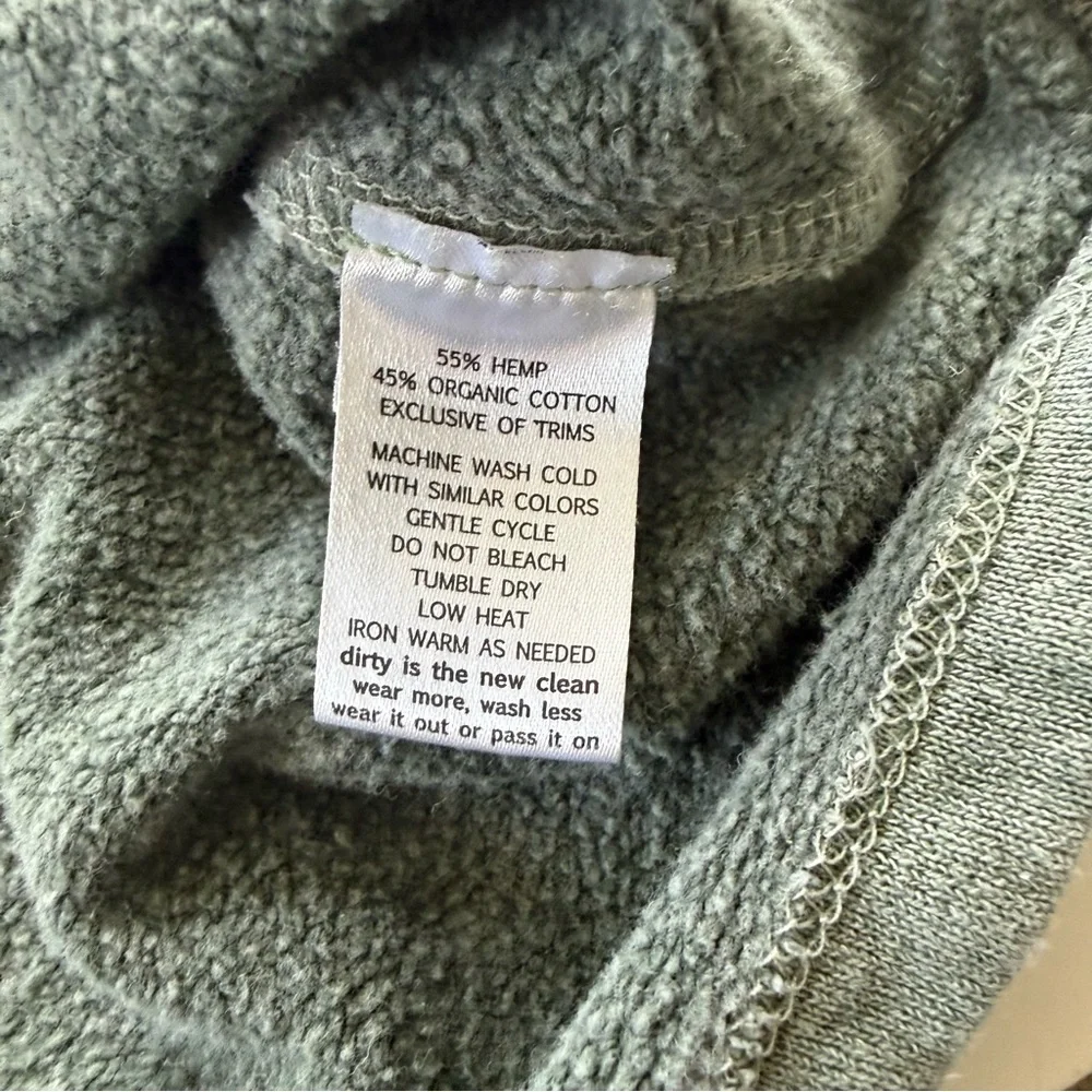 Toad&Co Intermosso Hemp Hooded Sweatshirt Dress size Medium - Picture 5 of 7